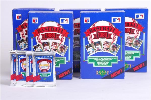 - 1989 Upper Deck Baseball Wax Boxes (5)