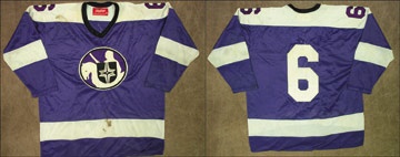 - 1975-76 Barry Legge WHA Cleveland Crusaders Game Worn Jersey