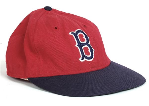 Baseball Equipment - 1970s Jim Rice Boston Red Sox Game Worn Cap