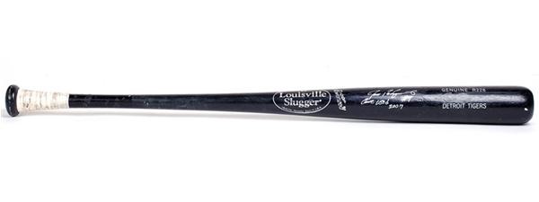 Baseball Equipment - 2007 Ivan Rodriguez #7 Signed Game Used Detroit Tigers Baseball Bat