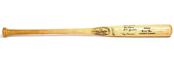 Baseball Equipment - Jimmy Wynn Signed Game Used Baseball Bat