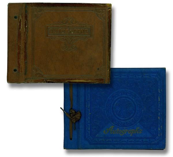 Baseball Autographs - Two Vintage Autograph Books With (250+) Signatures Including Jackie Robinson