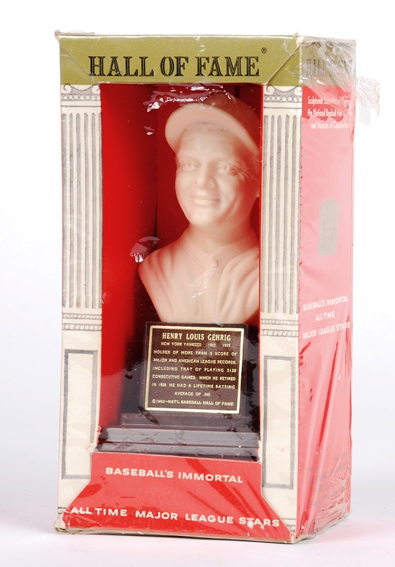 - 1963 Lou Gehrig Hall of Fame Bust in Original Wrapping