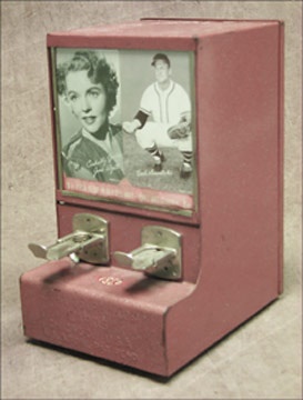 Coin Operated Machines - 1940's Exhibit Card Machine (7x9x12")