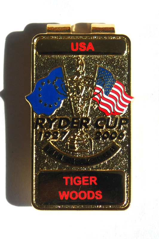 - 2006 Tiger Woods Golf Ryder Cup "Player" Money Clip