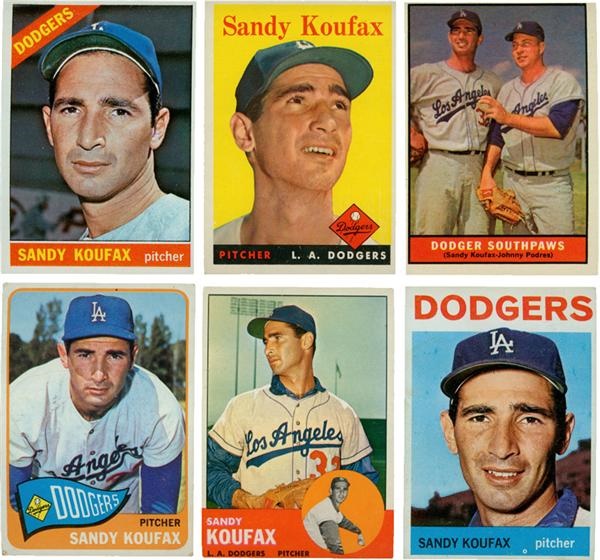 - 1956-1966 Sandy Koufax Baseball Cards (20)