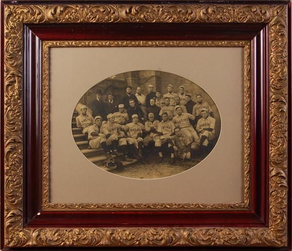 Very Nice Circa 1910 University of Virginia Baseball Team Imperial Cabinet Photo