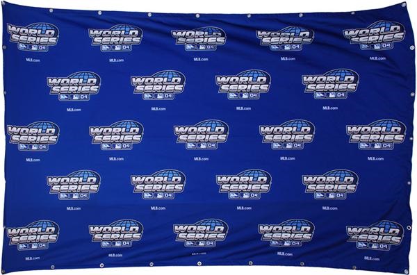 - 2004 World Series Press Conference Backdrop From Fenway Park