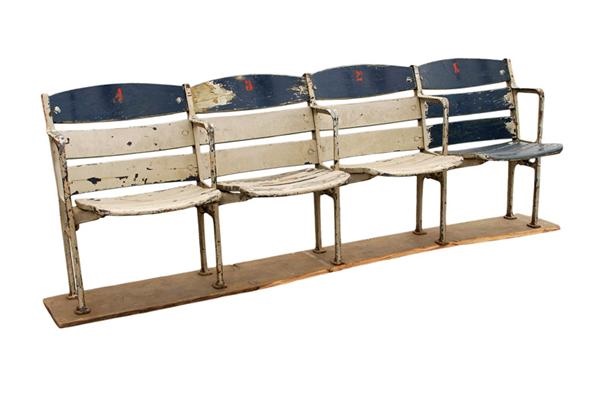 Clemente and Pittsburgh Pirates - Set of Original Forbes Field Stadium Seats (4)