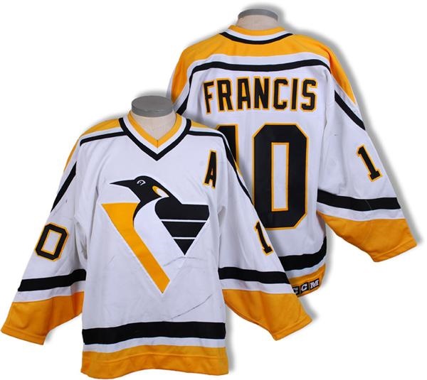 - Circa 1993-94 Ron Francis Pittsburgh Penguins Game Worn Jersey