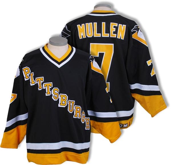 - 1994-95 Joe Mullen Pittsburgh Penguins Game Worn Jersey