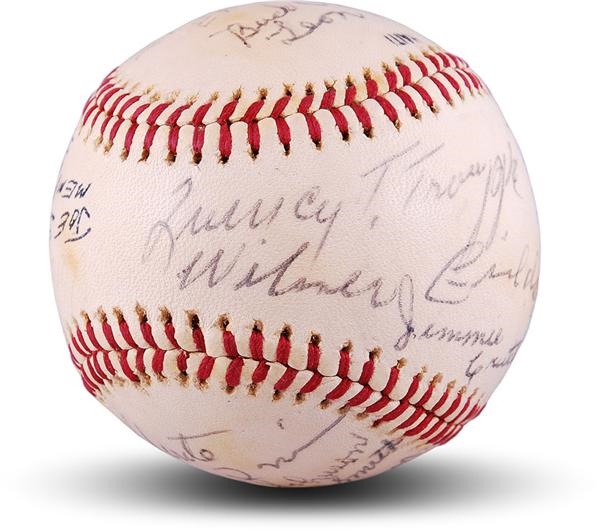 - 1981 Negro League Reunion Signed Baseball with Hilton Smith