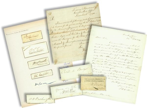 - 18th and 19th Century Historical Signed Document Collection with John C. Calhoon ALS (59)