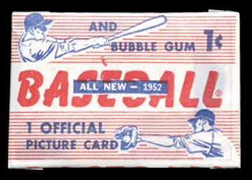 - 1952 Bowman Baseball Unopened Wax Pack