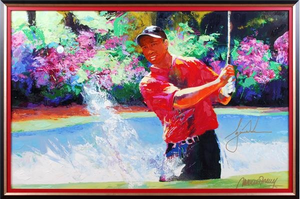 - Tiger Woods Signed Giclee by Malcolm Farley