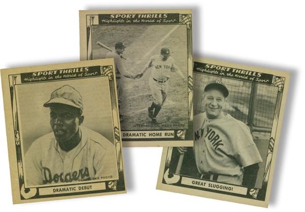 - 1948 Swell Sport Thrills Baseball Card Complete Set