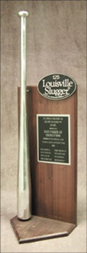 Baseball Awards - 1986 Dave Parker Silver Slugger Award (35" tall)