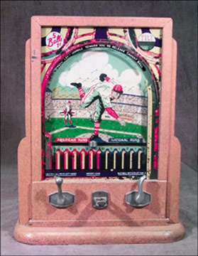 Coin Operated Machines - 1930's Baseball Coin-Op Machine