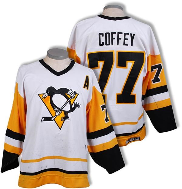 - 1989-90 Paul Coffey Pittsburgh Penguins Video-Matched Game Worn Jersey