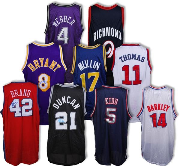 - Signed Basketball Jersey Collection (9)