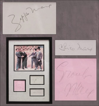 Movies - The Marx Brothers Signed Display (12x18")
