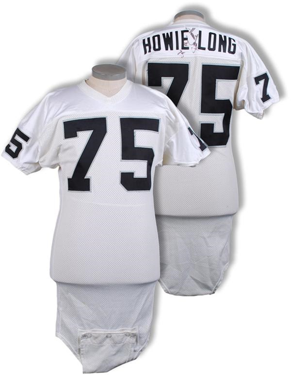 - 1980's Howie Long Oakland Raiders Signed Game Worn Jersey