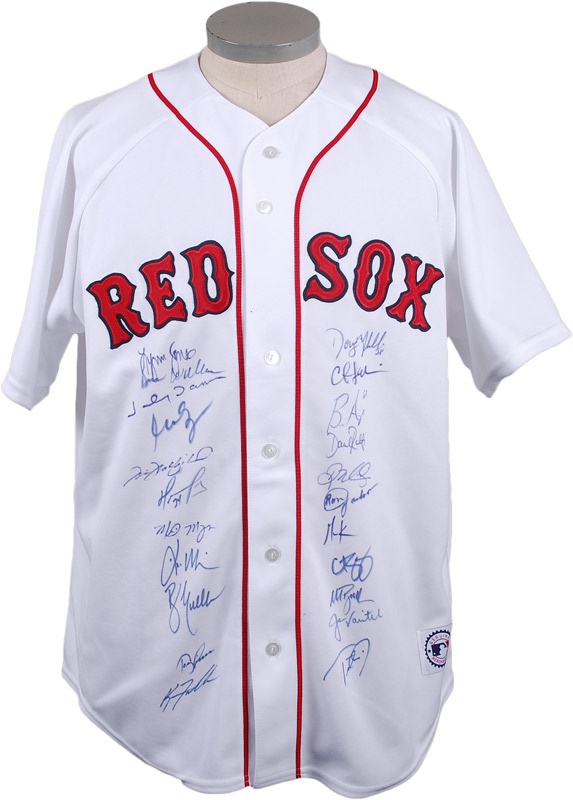- 2004 World Champion Boston Red Sox Team Signed Jersey