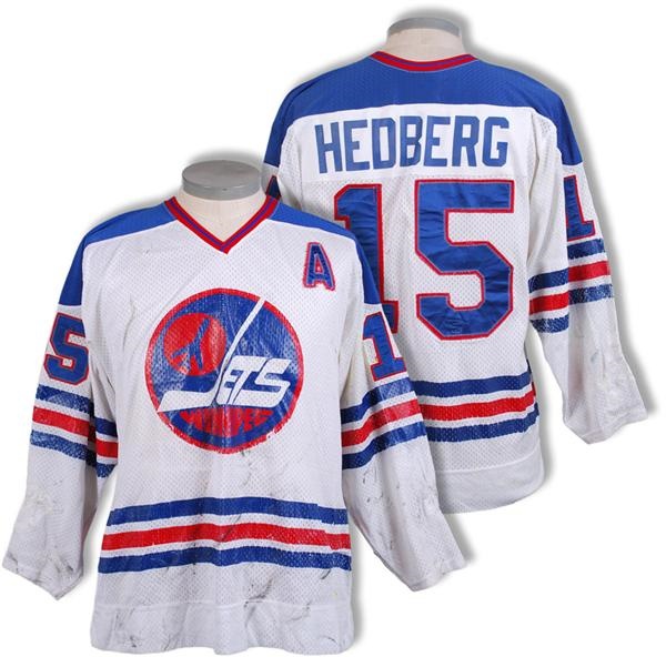 - Circa 1977 Anders Hedberg Winnipeg Jets WHA Game Worn Jersey