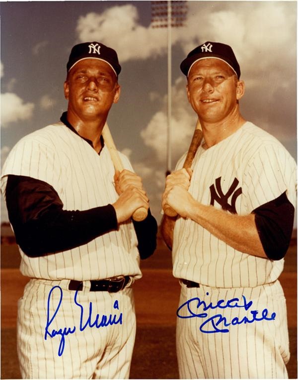 - Mickey Mantle and Roger Maris Signed Photograph