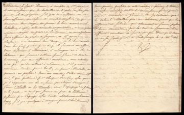 - 1814 Napoleon Bonaparte Year of Abdication Handwritten Letter