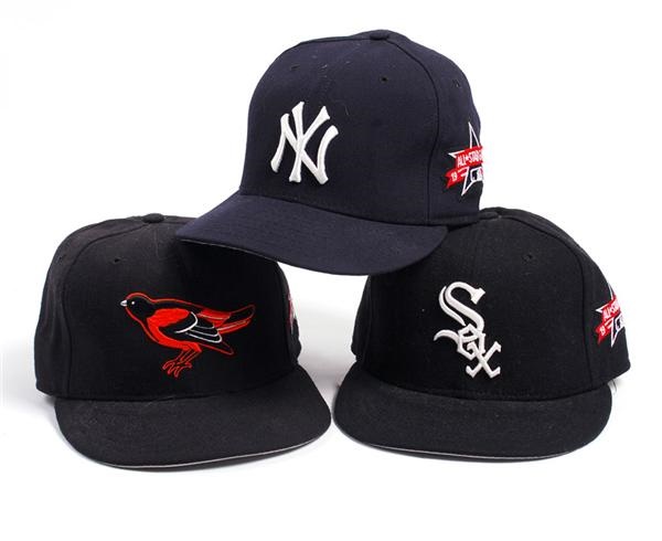 Baseball Equipment - Three 1997 Major League Baseball All Star Game Caps