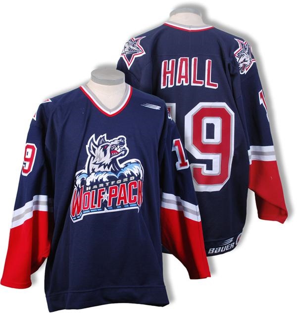- Late 1990's Todd Hall Hartford Wolf Pack AHL Game Worn Jersey