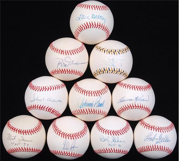 Baseball Autographs - Hall of Famer and Stars Signed Baseball Collection (31)