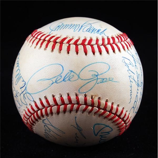 Baseball Autographs - Hall of Famers Signed Baseball with Mantle and Koufax