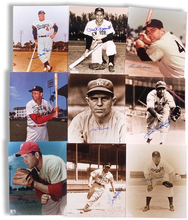 Baseball Autographs - Baseball Hall of Famer Signed 8 x 10 Photographs (11)