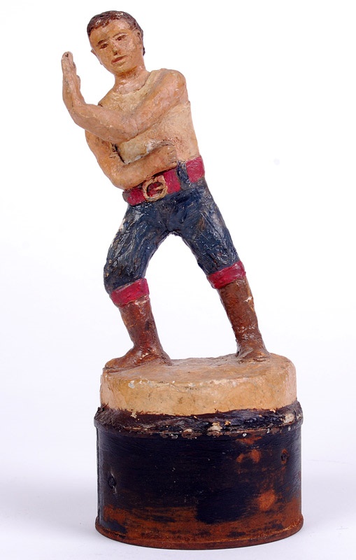 - Early Folk Art Boxing Statue
