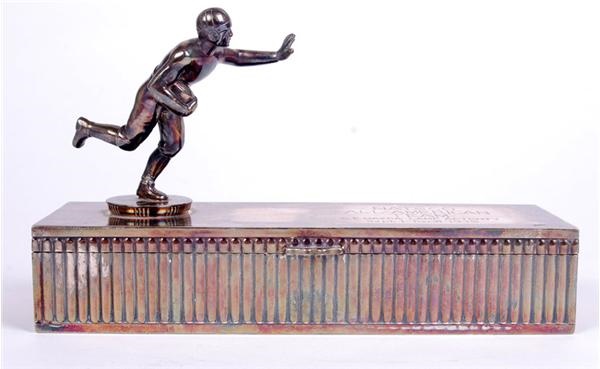 1935 Natsco All American Team Football Silver Cigar Box