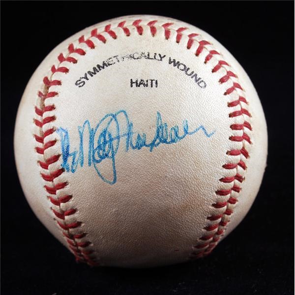 Baseball Autographs - Dr. Mike Marshall Single Signed Baseball (Tough Living Player)