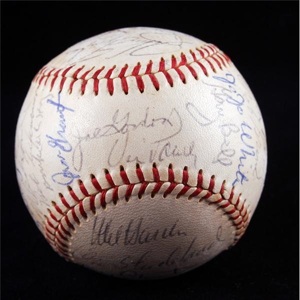 Baseball Autographs - 1960 Cleveland Indians Team Signed Baseball
