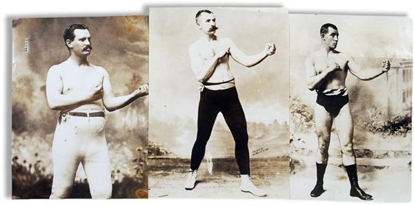 Muhammad Ali & Boxing - 19th Century Boxing Oversized Photographs w/ Ryan, Kilrain and Sharkey