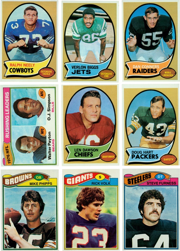 - 1970 and  1977 Topps Football Card Complete Sets (2)