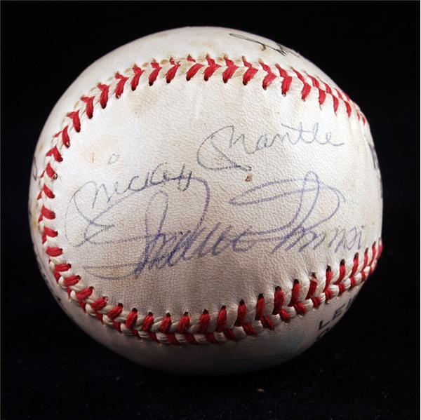 Mickey Mantle and Billy Martin Vintage Signed Baseball