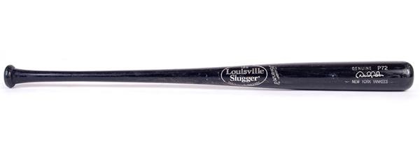 Baseball Equipment - Derek Jeter Yankees Game Used Baseball Bat