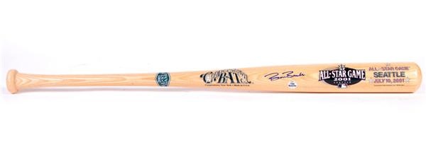 Baseball Autographs - Barry Bonds Signed Cooperstown 2001 All-Star Game Baseball Bat