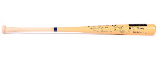 Baseball Autographs - World Series MVP's Signed Baseball Bat (15 Signatures)