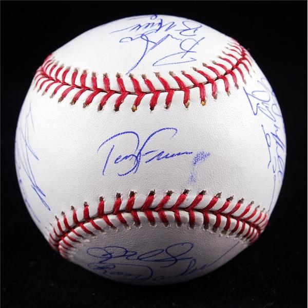 Baseball Autographs - 2004 Boston Red Sox Champions Team Signed Baseball