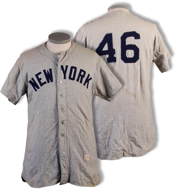 Baseball Equipment - Circa 1952 New York Yankees Game Used Flannel Jersey