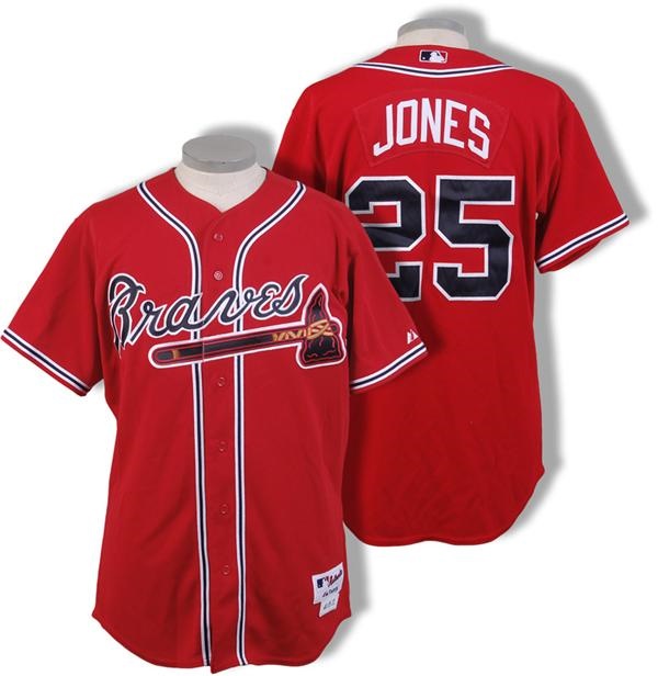 Baseball Equipment - 2005 Andruw Jones Atlanta Braves Game Used Jersey