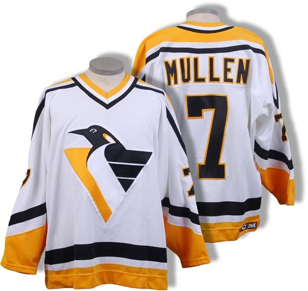 Circa 1993-94 Joe Mullen Pittsburgh Penguins Game Worn Jersey