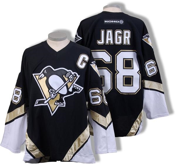 - 2000-01 Jaromir Jagr Pittsburgh Penguins Game Worn Jersey